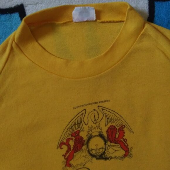 Vintage Rare Queen Band A Night At The Opera Australian Tour 1976 OS T-shirt - Picture 7 of 13